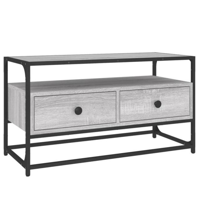 Berkfield Home TV Cabinet Grey Sonoma 80x35x45 cm Engineered Wood - Size: 80 x 35 x 45 cm - image 1