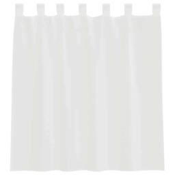 Berkfield Home Voile Curtains with Loops 2 pcs White 140x140 cm - thumbnail 4