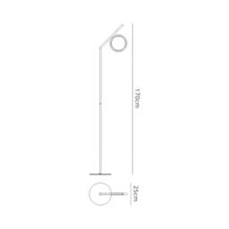 Netlighting Olimpia Floor Lamp 12W LED 3000K 900lm IP20 Chrome in Silver - thumbnail 2