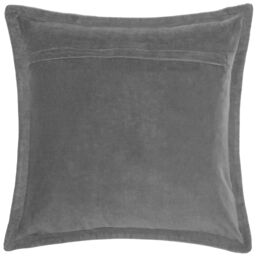 Voyage Maison Mayura Peacock Embellished Velvet Cushion in Charcoal - Size: 55 cm x 55 cm - thumbnail 3