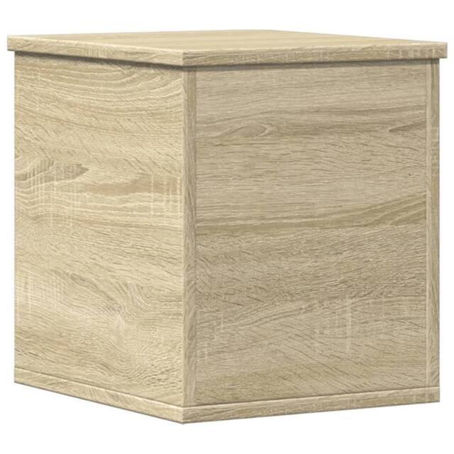 Berkfield Home Storage Box Sonoma Oak 30x35x35 cm Engineered Wood in Light Brown - Size: 30 x 35 x 35 cm - image 1