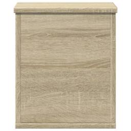 Berkfield Home Storage Box Sonoma Oak 30x35x35 cm Engineered Wood in Light Brown - Size: 30 x 35 x 35 cm - thumbnail 4
