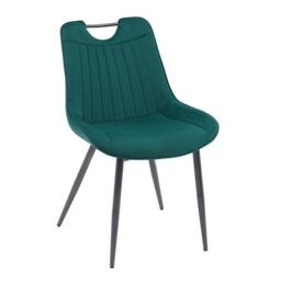 Moderna MMT Furniture Designs Ltd Nigella Dining Chairs Set of 2, Velvet Chair bucket in Green - thumbnail 4