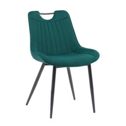Moderna MMT Furniture Designs Ltd Nigella Dining Chairs Set of 2, Velvet Chair bucket in Green - thumbnail 3