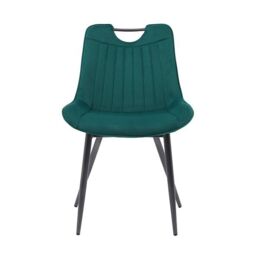 Moderna MMT Furniture Designs Ltd Nigella Dining Chairs Set of 2, Velvet Chair bucket in Green - thumbnail 2