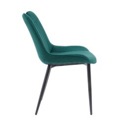 Moderna MMT Furniture Designs Ltd Nigella Dining Chairs Set of 2, Velvet Chair bucket in Green - thumbnail 5