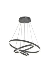 Living and Home Black 3 Light Round LED Pendant Light - thumbnail 5