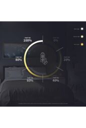 Living and Home Black 3 Light Round LED Pendant Light - thumbnail 6