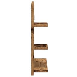 Berkfield Home Bathroom Mirror Cabinet Old Wood 60x10.5x45 cm in Brown - thumbnail 5