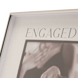 "Amore by Juliana Wedding Gift Silver & Black Photo Frame Engaged 6"" x 4""" - thumbnail 4