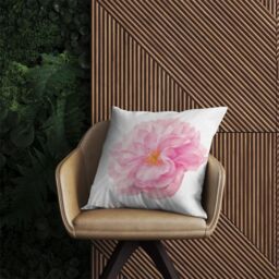 Warren Reed - Designer Single Cherry Blossom Outdoor Cushion in Pink - Size: 60 cm x 60 cm - thumbnail 2