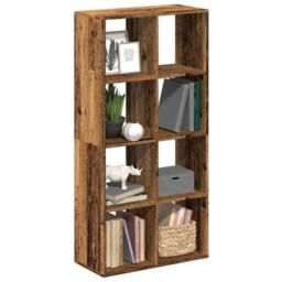 Berkfield Home Room Divider Bookcase Old Wood 69.5x29x137.5 cm Engineered Wood in Brown - thumbnail 2