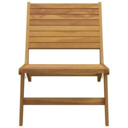 Berkfield Home Garden Chair Solid Wood Teak in Brown - thumbnail 3