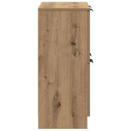 Berkfield Home Sideboard Artisan Oak 60x30x70 cm Engineered Wood in Brown - Size: 60 x 30 x 70 cm - thumbnail 6