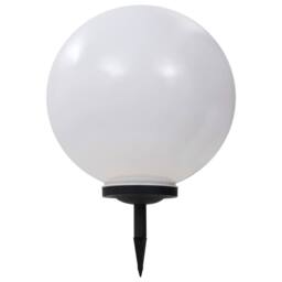 Berkfield Home Outdoor Solar Lamp LED Spherical 50 cm RGB in White - thumbnail 2