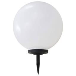 Berkfield Home Outdoor Solar Lamp LED Spherical 50 cm RGB in White - thumbnail 4