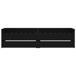 Berkfield Home Bed Frame with Drawers without Mattress Black 100x200 cm - thumbnail 6