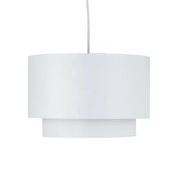 First Choice Lighting Kozy - White & Gold 30cm Pendant Shade - thumbnail 2