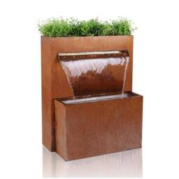 Primrose Waterfall Herb Planter Water Feature Cascade Urban Corten Steel in Copper - thumbnail 1