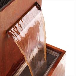 Primrose Waterfall Herb Planter Water Feature Cascade Urban Corten Steel in Copper - thumbnail 3