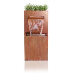 Primrose Waterfall Herb Planter Water Feature Cascade Urban Corten Steel in Copper - thumbnail 2