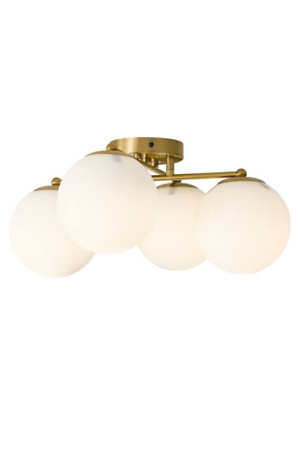 Living and Home Modern 4-Light Ceiling Light in White - image 1