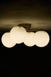 Living and Home Modern 4-Light Ceiling Light in White - thumbnail 3