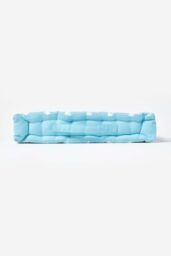 Homescapes Cotton Stars Floor Cushion in Blue - Size: 40 cm x 40 cm - thumbnail 5