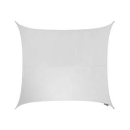 Primrose 3.6m Square Waterproof Patio Sun Shade Canopy 98% UV Block Free Rope in White - thumbnail 1