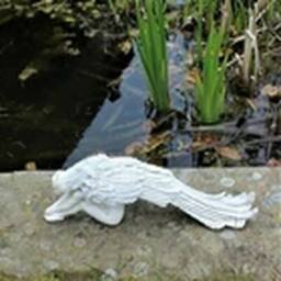 EONLION Small Beige Garden Ornament Fairy Angel Statue Outside Decorative - thumbnail 1