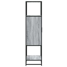 Berkfield Home Highboard Grey Sonoma 68x35x139 cm Engineered Wood & Metal - Size: 68 x 35 x 139 cm - thumbnail 5