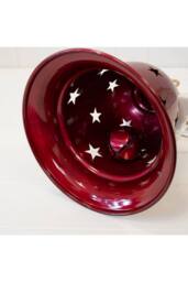 KDMD Glossy Red Metal Bell with Cutout Detail Small - thumbnail 3