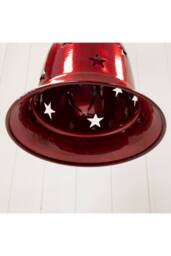 KDMD Glossy Red Metal Bell with Cutout Detail Small - thumbnail 2