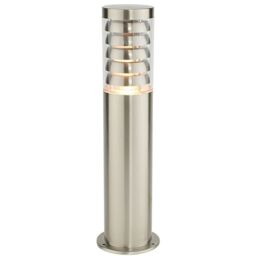 Loops Outdoor Garden Bollard Light Stainless Steel 9W Outside Path LED Lamp Post IP44 in Metallics - thumbnail 3