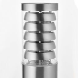 Loops Outdoor Garden Bollard Light Stainless Steel 9W Outside Path LED Lamp Post IP44 in Metallics - thumbnail 5