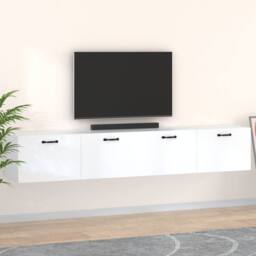 Berkfield Home Wall Cabinets 2 pcs White 100x36.5x35 cm Engineered Wood - thumbnail 1