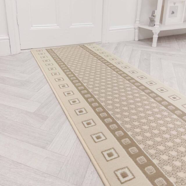 runrug Hallway Carpet Runner Rug - Soft & Comfy, 9mm - 'Caesar' in Beige - Size: 60 cm x 150 cm - image 1