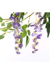 Living and Home 2 Pcs Artificial Wisteria Flowers Garland Decoration in Purple - thumbnail 4
