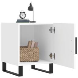 Berkfield Home Bedside Cabinets 2 pcs White 40x40x50 cm Engineered Wood - Size: 40 x 40 x 50 cm - thumbnail 3