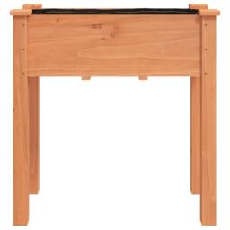 Berkfield Home Planter with Liner Brown 71x37x76 cm Solid Wood Fir - Size: 71 x 37 x 76 cm - thumbnail 4
