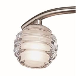 Netlighting Sphere Semi Flush 3 Light G9 Satin Nickel in Grey - thumbnail 5