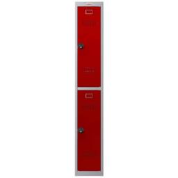 Phoenix Safe Company Personal Locker in Grey/Red with Combination Locks, PL1230GRC in Grey - Size: 180 cm x 100 cm - thumbnail 3