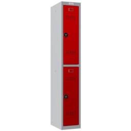 Phoenix Safe Company Personal Locker in Grey/Red with Combination Locks, PL1230GRC in Grey - Size: 180 cm x 100 cm - thumbnail 1
