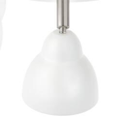 First Choice Lighting Monaco - White & Brushed Chrome 3 Way Adjustable Ceiling Spotlight - thumbnail 7