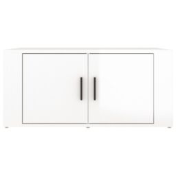 Berkfield Home Coffee Table High Gloss White 80x50x36 cm Engineered Wood - Size: 80 x 50 x 36 cm - thumbnail 5