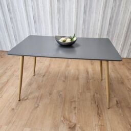 KOSY KOALA Grey Wood Rectangle Dining Table Kitchen Table Modern Wood Style Dinner Table Only - thumbnail 3