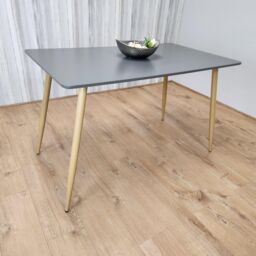 KOSY KOALA Grey Wood Rectangle Dining Table Kitchen Table Modern Wood Style Dinner Table Only - thumbnail 2