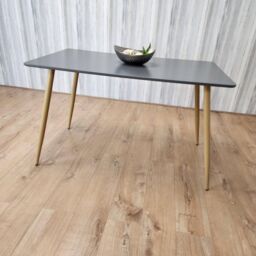KOSY KOALA Grey Wood Rectangle Dining Table Kitchen Table Modern Wood Style Dinner Table Only - thumbnail 5