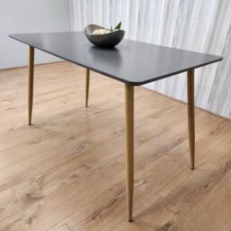 KOSY KOALA Grey Wood Rectangle Dining Table Kitchen Table Modern Wood Style Dinner Table Only - thumbnail 6