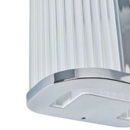 CGC Lighting Chrome 8W LED Wall Light Ribbed Diffuser in Silver - thumbnail 2